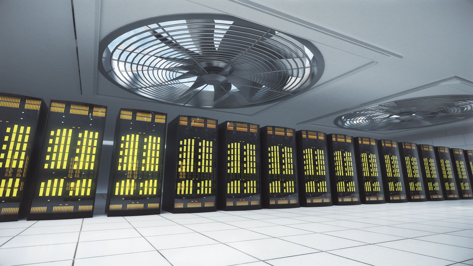 Mining hardware on a workbench with a temperature probe and handwritten performance notes